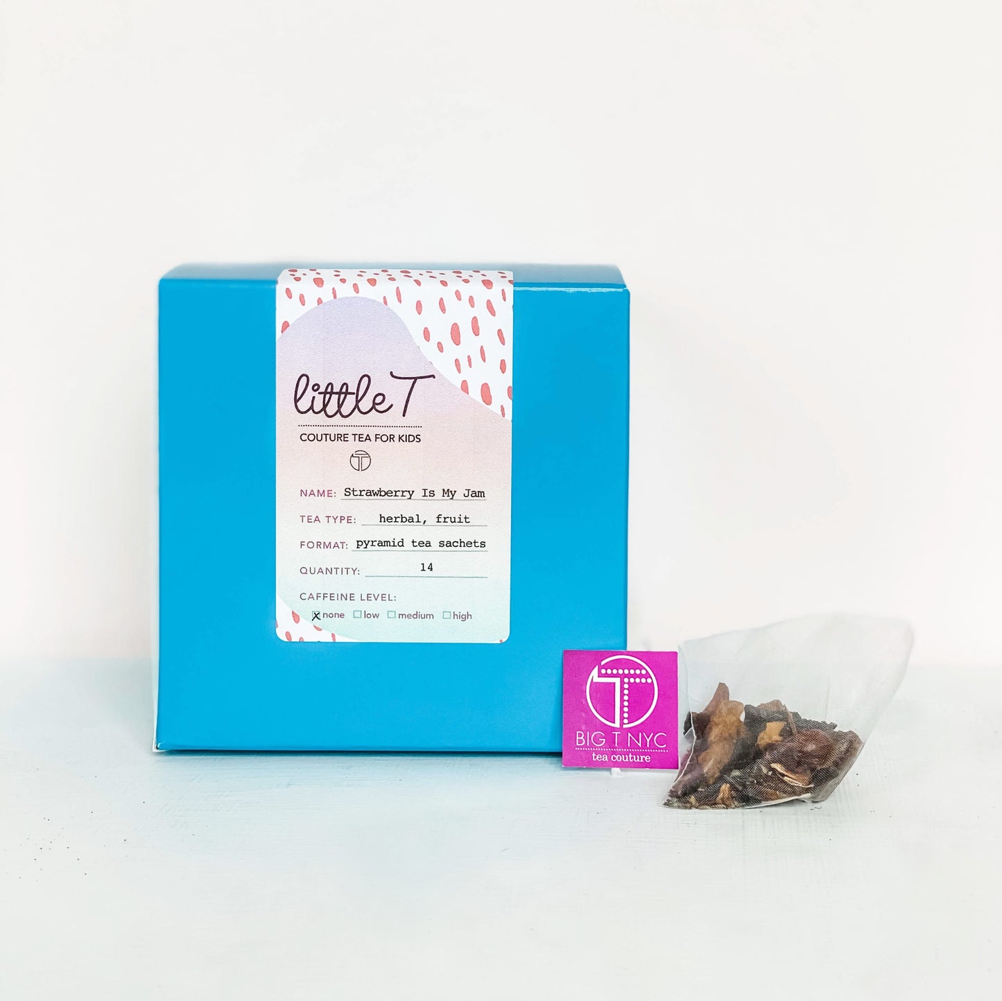 Organic Fruit Tea  <br> STRAWBERRY IS MY JAM <br> Tea Sachets, TEA SACHETS, Little T, Big T NYC