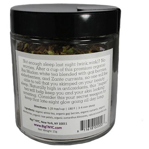 Organic White Tea <br> TELL-TALE GLOW <br> Beauty Tea, Loose Leaf, Big T NYC, Big T NYC