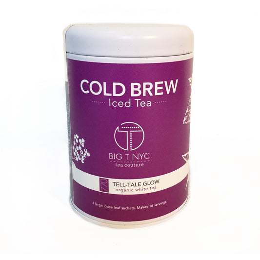 Organic White Tea <br> TELL-TALE GLOW <br>Cold Brew Iced Tea, Cold Brew Iced Tea, Big T NYC, Big T NYC